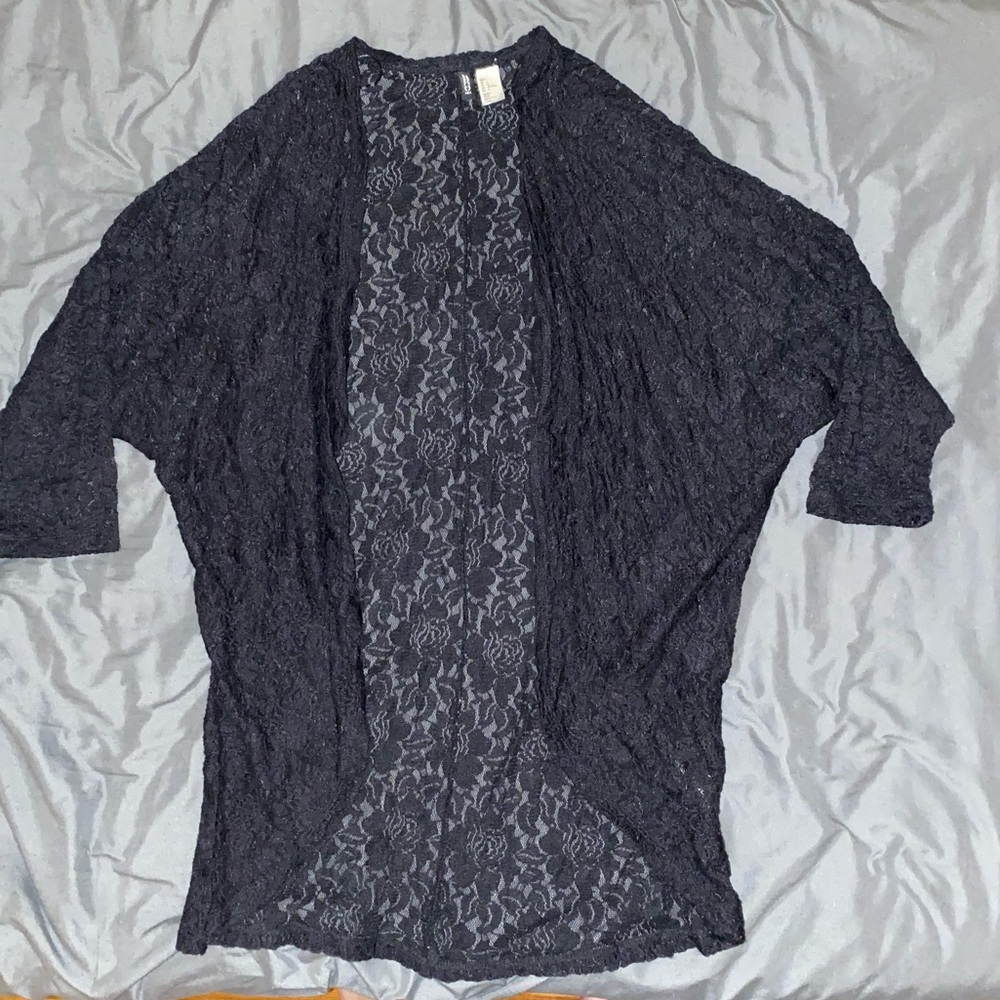 Black Lace Cardigan